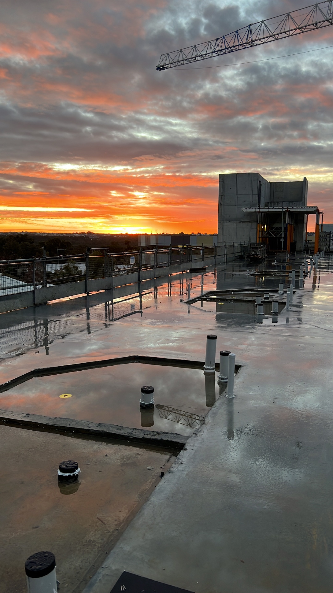 Sunset over a Kurra Construction site in Western Australia